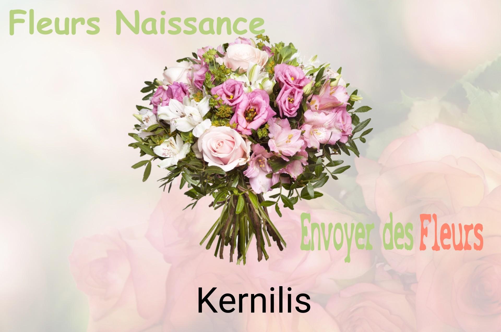 Bouquet de fleurs de naissance livré à Kernilis